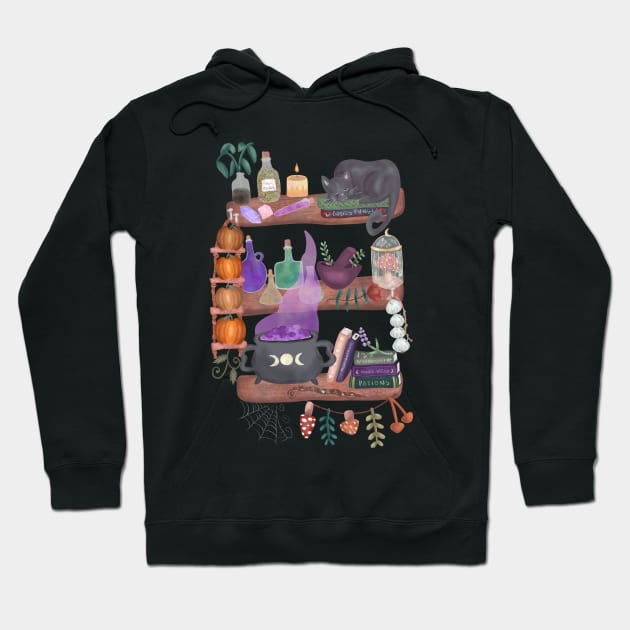 Witch Potion Pantry Hoodie by RocksNMills